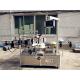 Automatic Adhesive glass bottle labeling machine to do the Front and neck