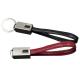 Android Length 13cm USB 2.0 Charging Cable PU Leather Keychain