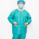 Drawstring Closure Icu Scrub Suit 2 Pockets For Surgical Centers / White Blue Green Pink