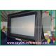 Backyard Movie Screens PVC Custom White / Black Inflatable Projection Screen WIth Frame SGS Approval