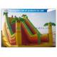 Rainbow Inflatable Water Slide Bounce House Water Slide Pool For Kids Funny Game
