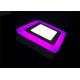 Square Led Surface Panel Light Double Color 9 Watt White With Pink Edge Kitchen