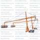 Mobile Temporary Swing Stage Suspended Powered Platform ZLP800 Steel Hot Galvanized type