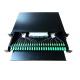 1U 19 Inch Fiber Optic Patch Panel 24 Port Cold Rolled Steel Material