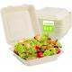 6-10 Inch 9x6 Biodegradable Disposable Fast Food Packaging Sugarcane Lunch Food Container Takeaway Box