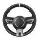 Interior Accessories Factory Price Hand Stitched Black Carbon Fiber Suede Steering Wheel Cover for Chevrolet Camaro 2010-2013
