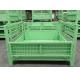 Metal Stackable Stillage Bin Stackable Pallet Cages Green Powdercoating 1.5T