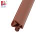 TPE Rubber Wooden Door Seal Strip Double Hole Irregular Shape With Folding Side