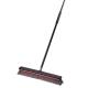 Steel Long Push Broom 60cm Deck Floor Scrub Brush With Rubber