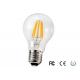 6W PFC 0.85 CRI 85 A60 Dimmable LED Filament Bulb For Residential