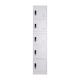 5 Door Gym Locker Stainless Steel Durable Metal School Lockers