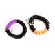 Panton Colors TPU EVA Plastic Coil Bracelets With Key Split Ring