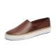 Brown Rubber Outsole Anti Skid Mens Leather Sneakers