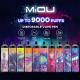 MiOU Disposable 9000 Puffs Flavored Vape Juice Vape Pod system 750 mAh OEM ODM
