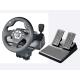 Car Video Game Steering Wheel Controller Dual Vibra ABS Material For P3 / P2 / PC