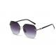 Gradient Shades Rimless Mirror Sunglasses UV 400 Protection  Crystal Decoration