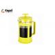 Shatter Resistant Plastic French Press Coffee Make With Heaproof Borosicate Glass Multi Sizes