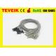 1 Meter EEG Medical Cable Waterproof With Silver Chloride Plated , DIN 1.5 Socket