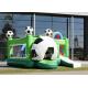 Colorful Tarpaulin Inflatable Football Bouncer Combo Soccer Dry Slide And Obstacles