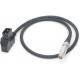 Straight Camera Power Cable , D Tap To 2 Pin Lemo For RED Komodo