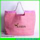 LUDA large capacity beach bag pink 2016 fashion paper straw shoulder beach bag
