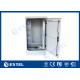IP65 Outdoor Communication Cabinets , Optical Fiber Cabinet 19 20U With Cable Organizer