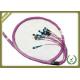 MPO Optical Patch Cord 144core Violet Color For Industrial Robots Intelligent System