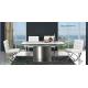 Modern Living Room Furnitures Stainless Metal Frame Table and Chairs Sets