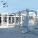 Large Marble Gazebo White Garden Solid Stone Pavilion Hand Carved Statues