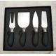 Promotion Product Cheese Knife Set In Black Gift  Box For Cheese Tool