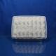 bright white rolled  scented Disposable cotton airline towel in tray