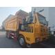 SINOTRUK Heavy Duty Tipper Dump Truck LHD With Unilateral High Strength Skeleton Cab  Yellow