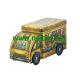 custom printing Gift tin car box tin bus with 4 wheels for chocolate packaging