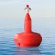 Safety Navigation Marker Buoys , Red Large Navigational Buoy With Signal Light