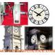 4 four sides tower clocks with GPS world time signal receiver and bell chime strike sound