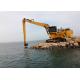 Mechanical 20m Long Reach Excavator Booms With Wearable Q345 Q550 Material