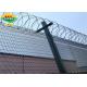 2500mm 3000mm Anti Climb 358 mesh fencing panels With Razor Wire rustproof