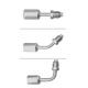 #6 #8 #10 #12 Flexible Al outer screw jonit with Al jacket (Male O-Ring)/ auto air conditioning hose fitting