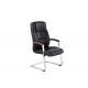 Breathable Leather 70cm Conference Room Chairs Without Wheels