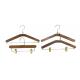 walnut Hotel Style Clothes Hangers for Hotel Guestroom Laundry