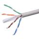 PVC Unshielded Copper Clad Aluminum Cat6 Cable 23AWG Cat6 Network Cable