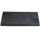 Washable desktop illuminated silicone rubber industrial keyboard with touchpad