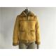 Ladies' Mustard Suede Bonded Jacket With Fur Collar High Fashion 92950