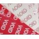 Red Matt Stock Tamper Evident Security Labels Without Printing In Rolls Packing