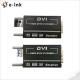 Mini 4K X 2K DVI Fiber Optical Converter 300M Auto EDID Low RFI EMI