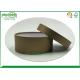 Rigid Cardboard Kraft Paper Tube Box Foil Stamping Cylinder Shape Eco - Friendly