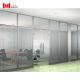 Double Tempered Glass Partition Wall With Blind 200-1500mm Width