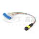 MTP-LC 0.9mm Branching MTP MPO Fiber Patch Cord For Termination Box