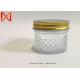 Screw Metal Cap Wide Mouth Glass Jars Rubber Sealing Ring Wide Mouth Opening
