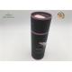 Black Cardboard 4 Diameter Paper Cylinder Container For Candy , Jewelry , Flower